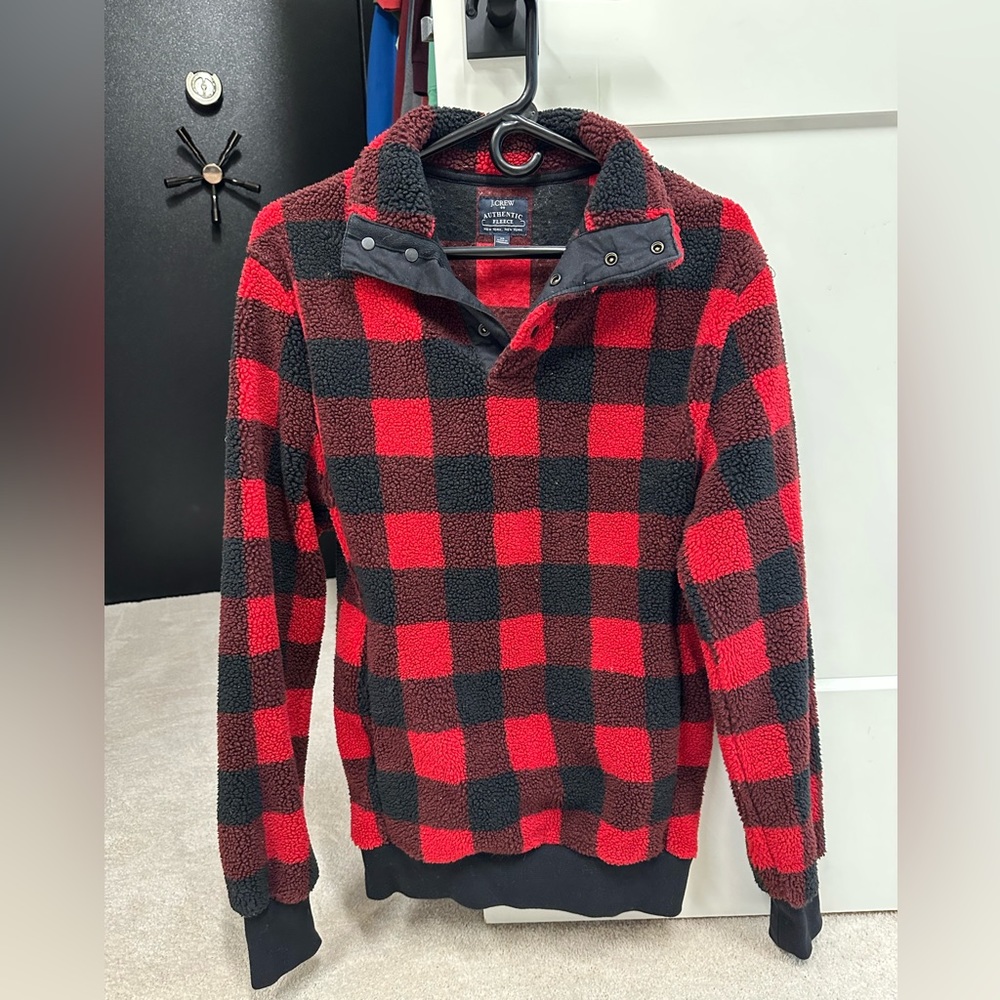 J crew quarter snap sweatshirt